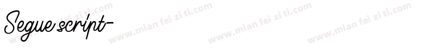 Segue script字体转换